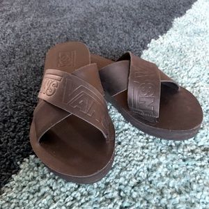 Vans Cross Strap Sandals Black